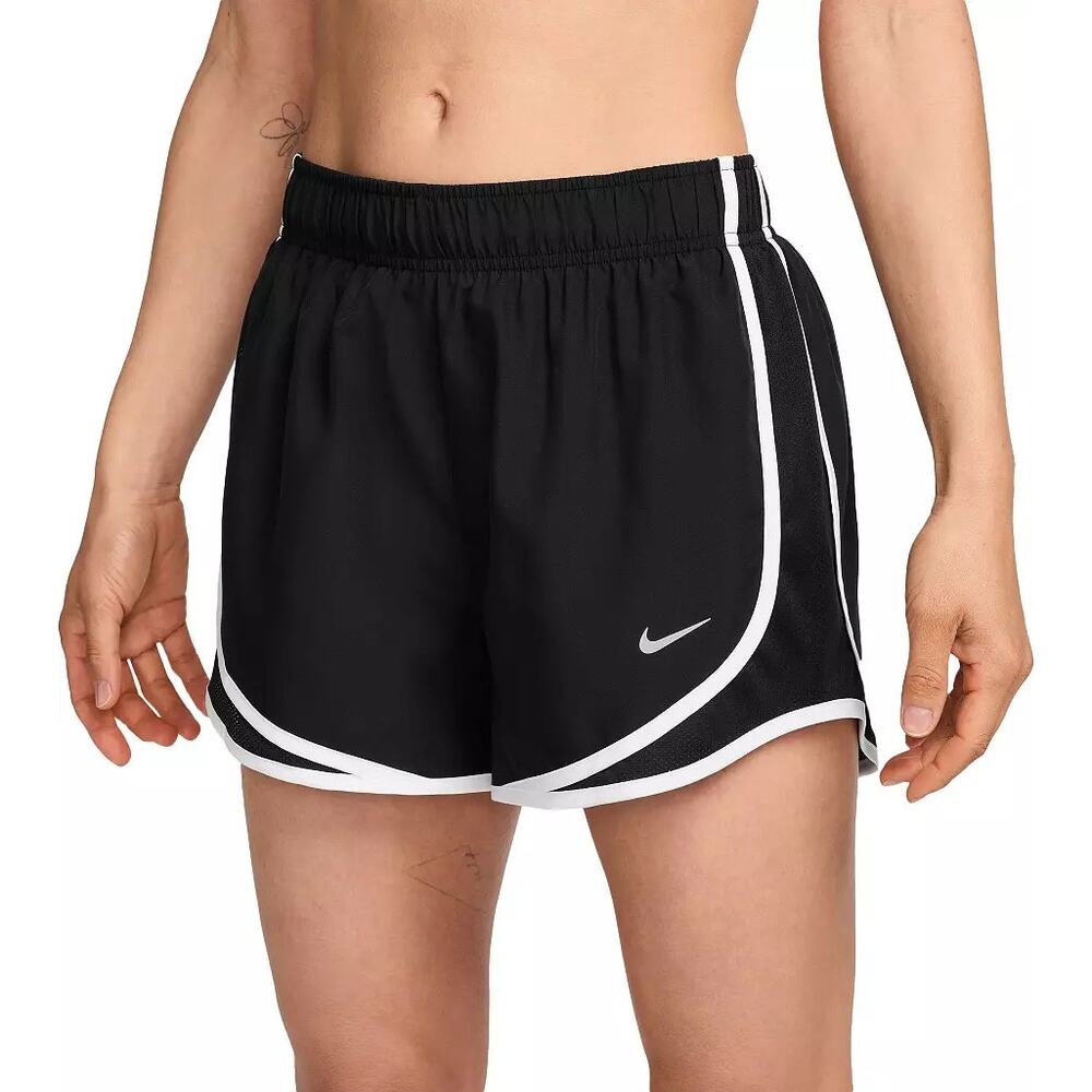 Nike (M) Dri-FIT Tempo Mid-Rise Brief-Lined Running Shorts Black/White Athletic